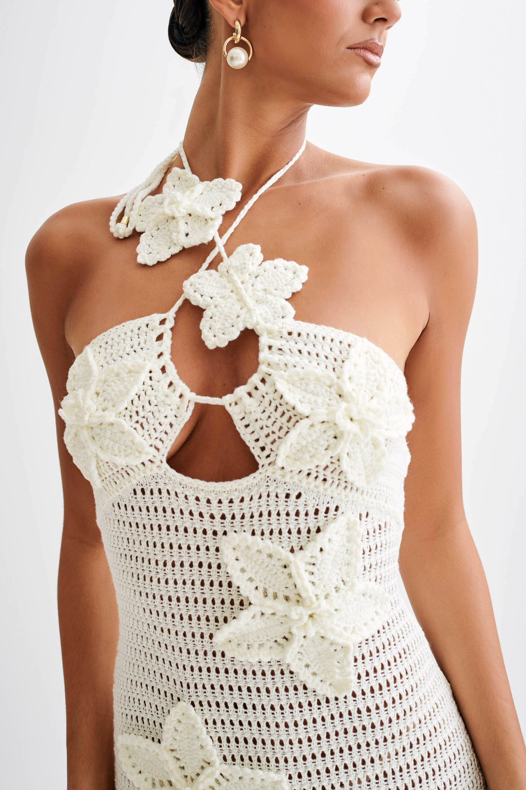 Noor - Floral Crochet Maxi Dress