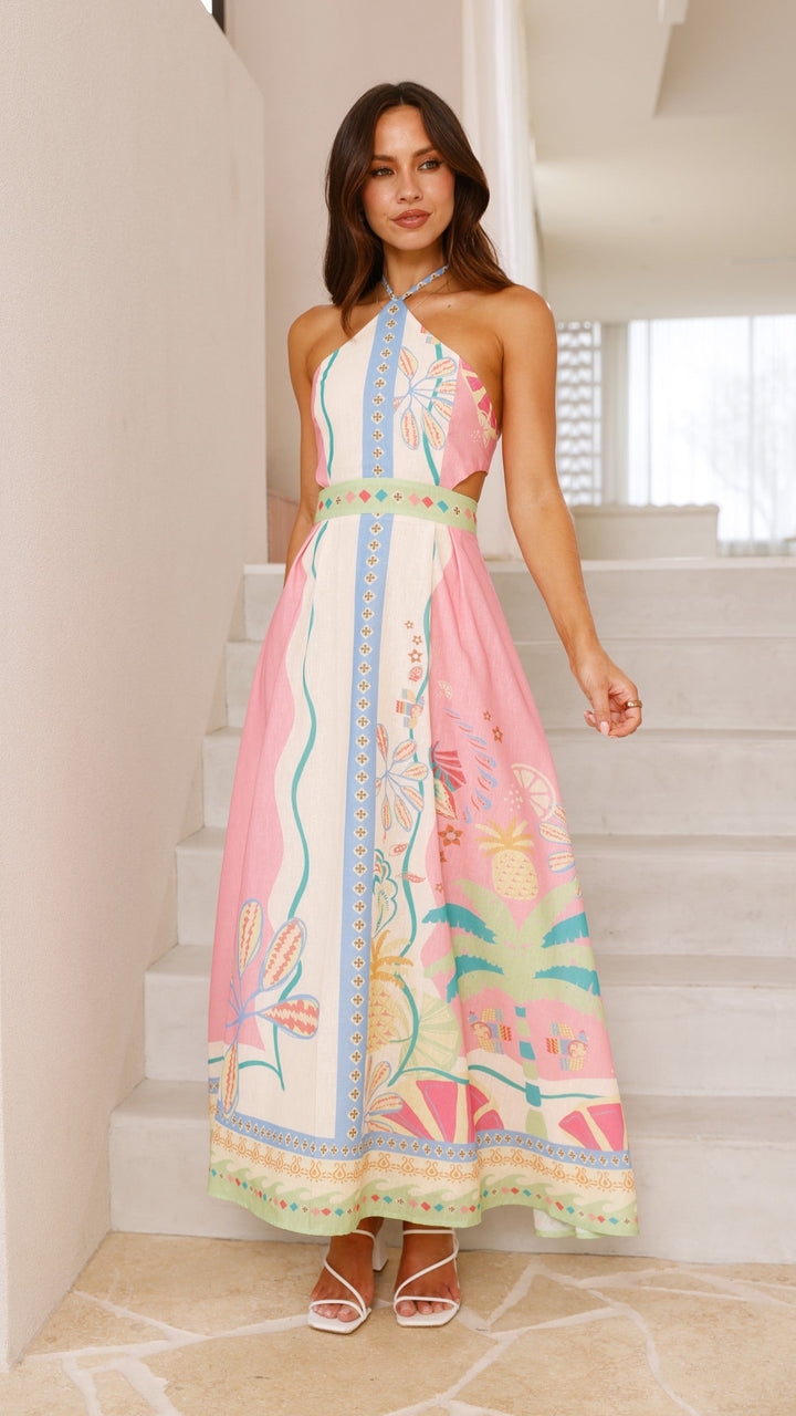 Paloma - Halter Maxi Dress