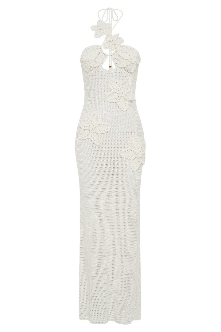 Noor - Floral Crochet Maxi Dress