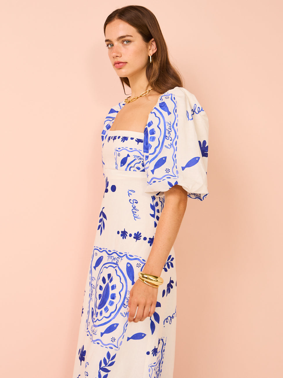 Olivia - Puff Sleeve Maxi Dress