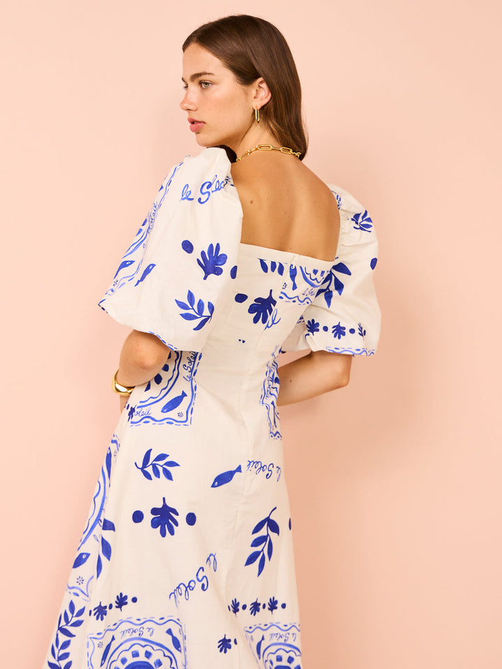Olivia - Puff Sleeve Maxi Dress