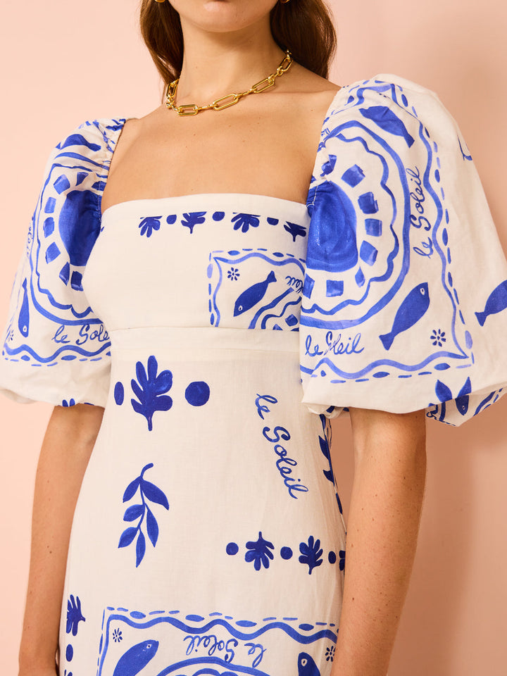 Olivia - Puff Sleeve Maxi Dress