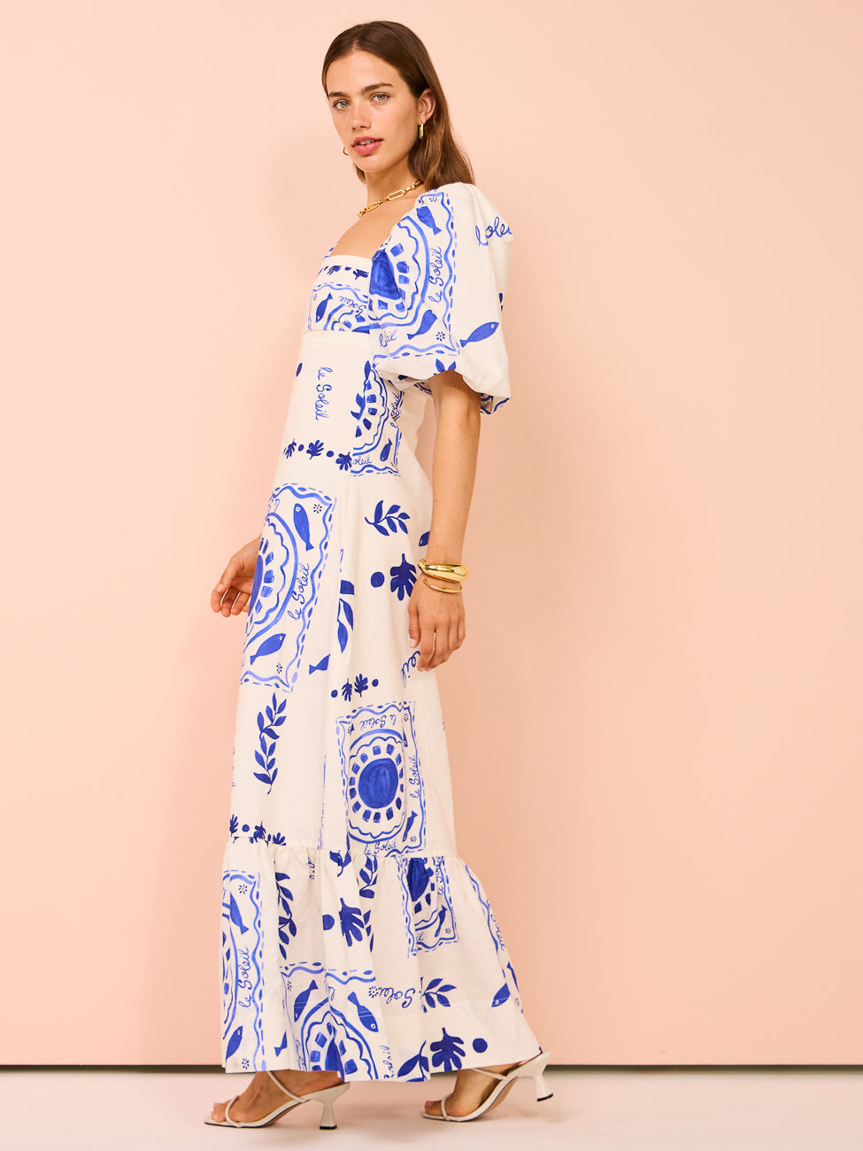 Olivia - Puff Sleeve Maxi Dress