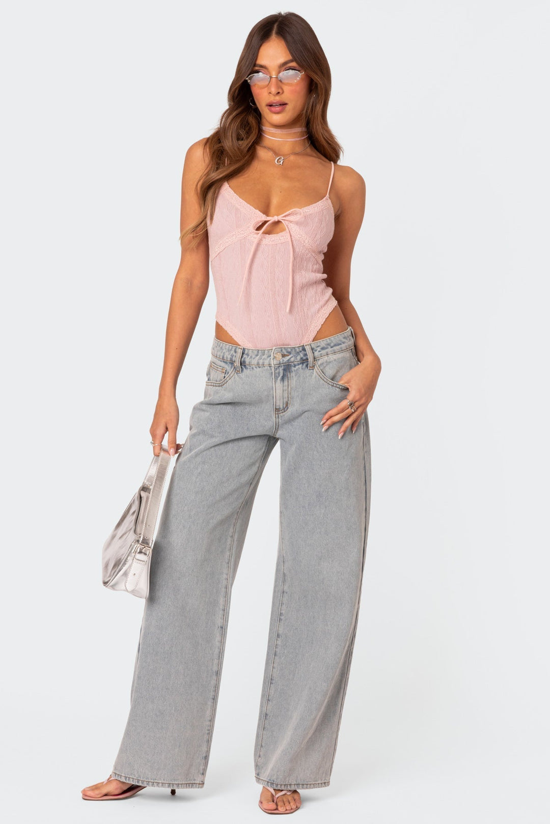 Avenlith - Bow-Tie Loose Fit Jeans