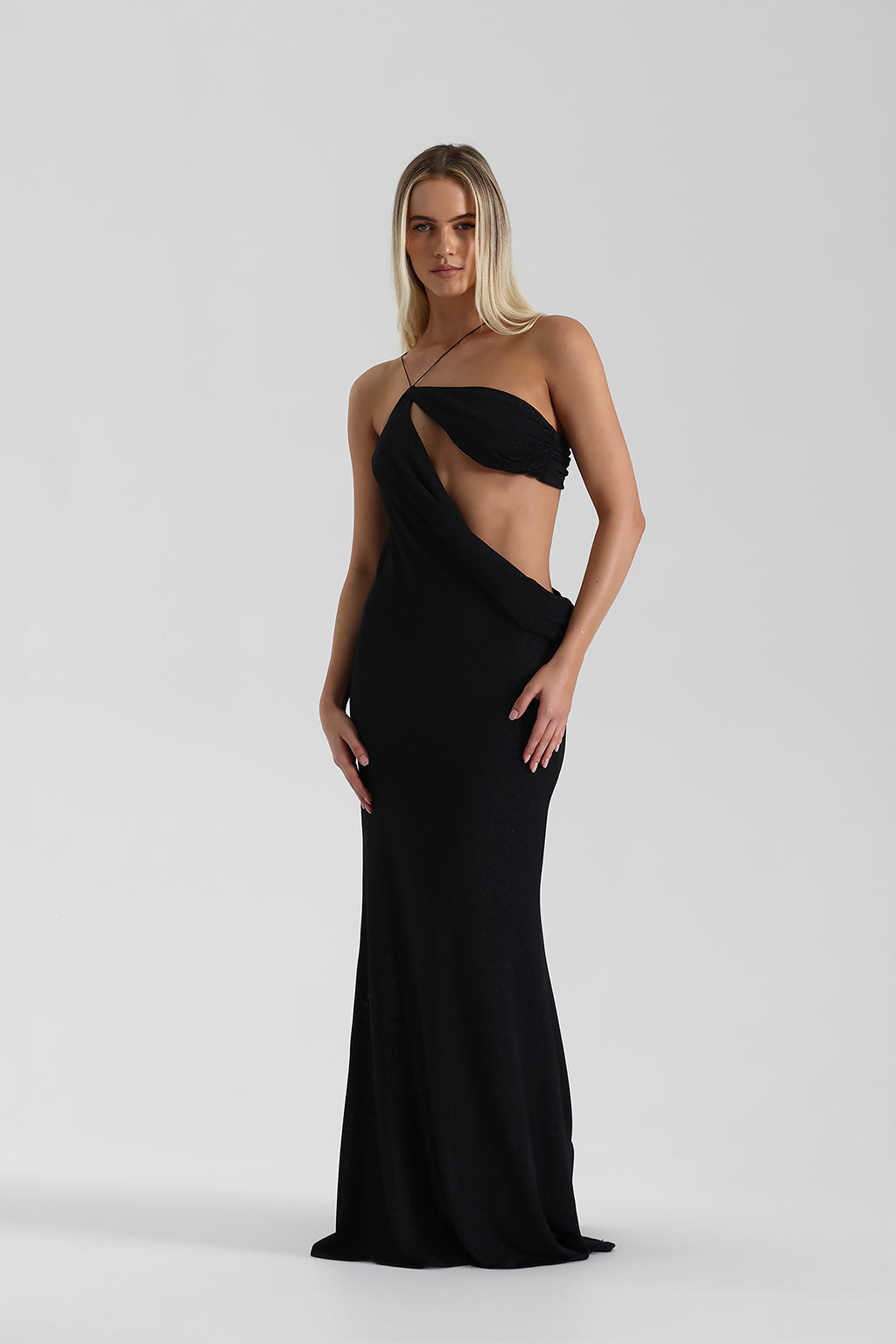 Theia - Draped Maxi Dress