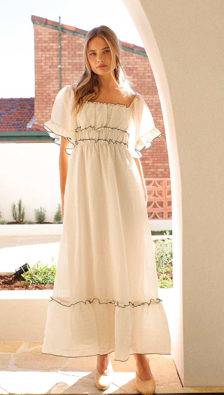 Delphine - Ruffle Maxi Dress