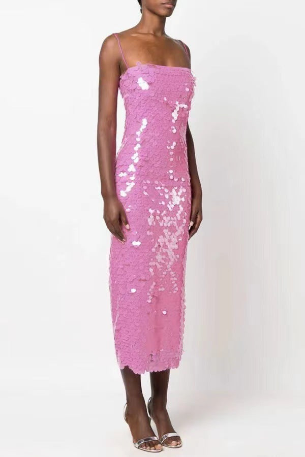 Vaenora - Sizzling Sequins Midi Dress