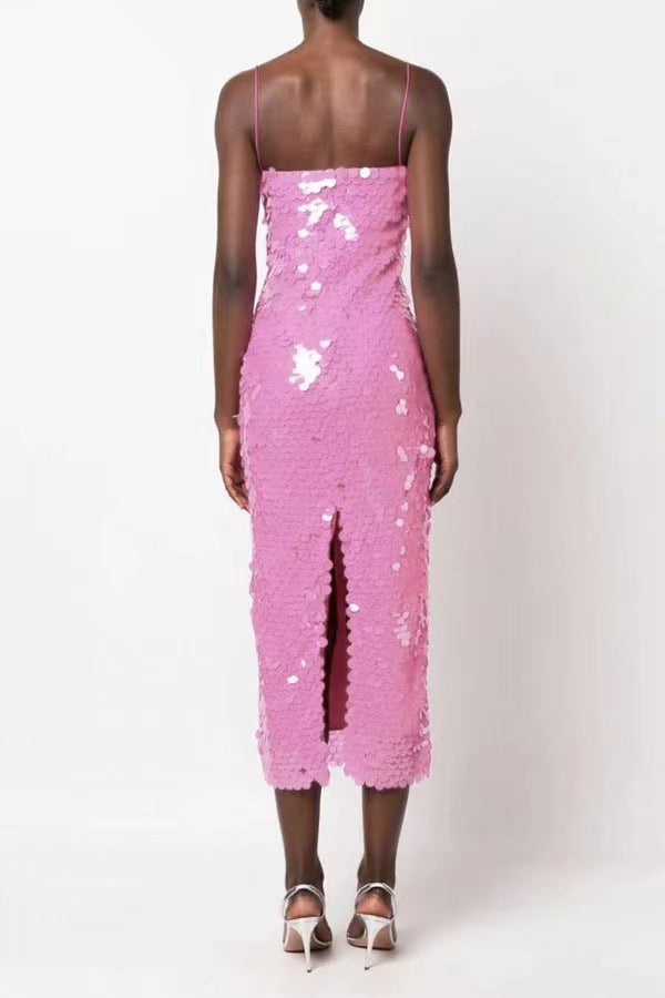 Vaenora - Sizzling Sequins Midi Dress