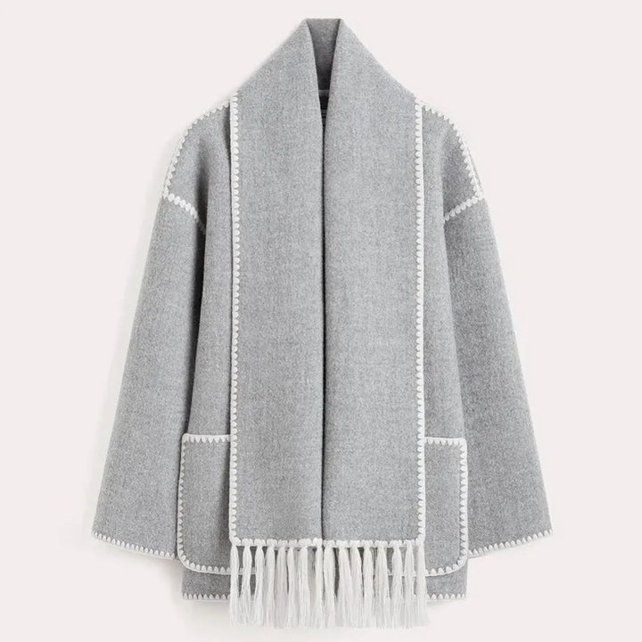 Sionne - Fringe Scarf Jacket