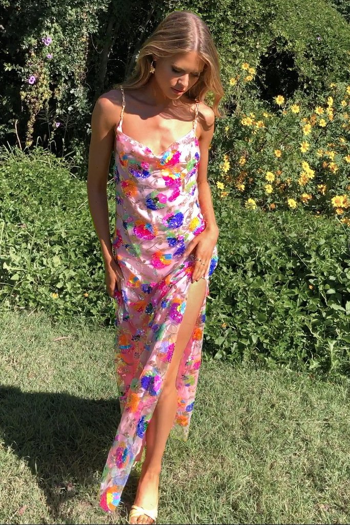 Penelope - Floral Slit Dress