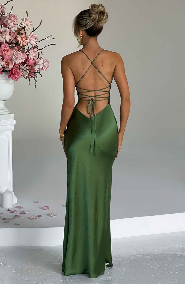 Aphrodite - Satin Maxi Dress