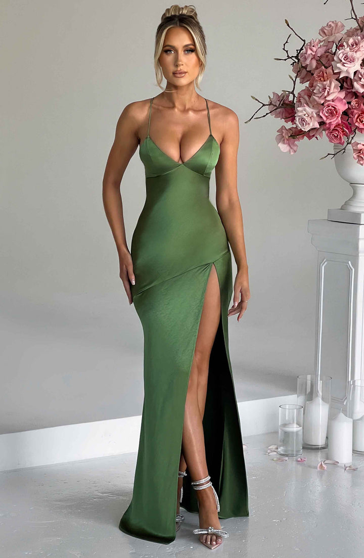 Aphrodite - Satin Maxi Dress