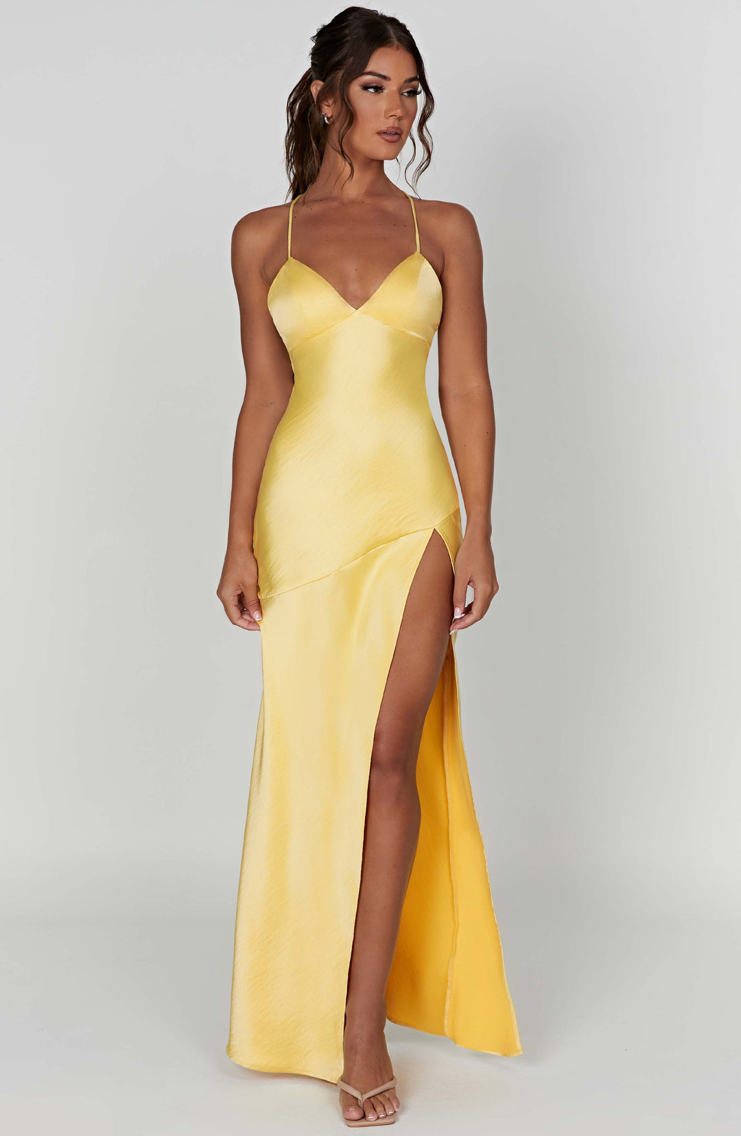 Aphrodite - Satin Maxi Dress