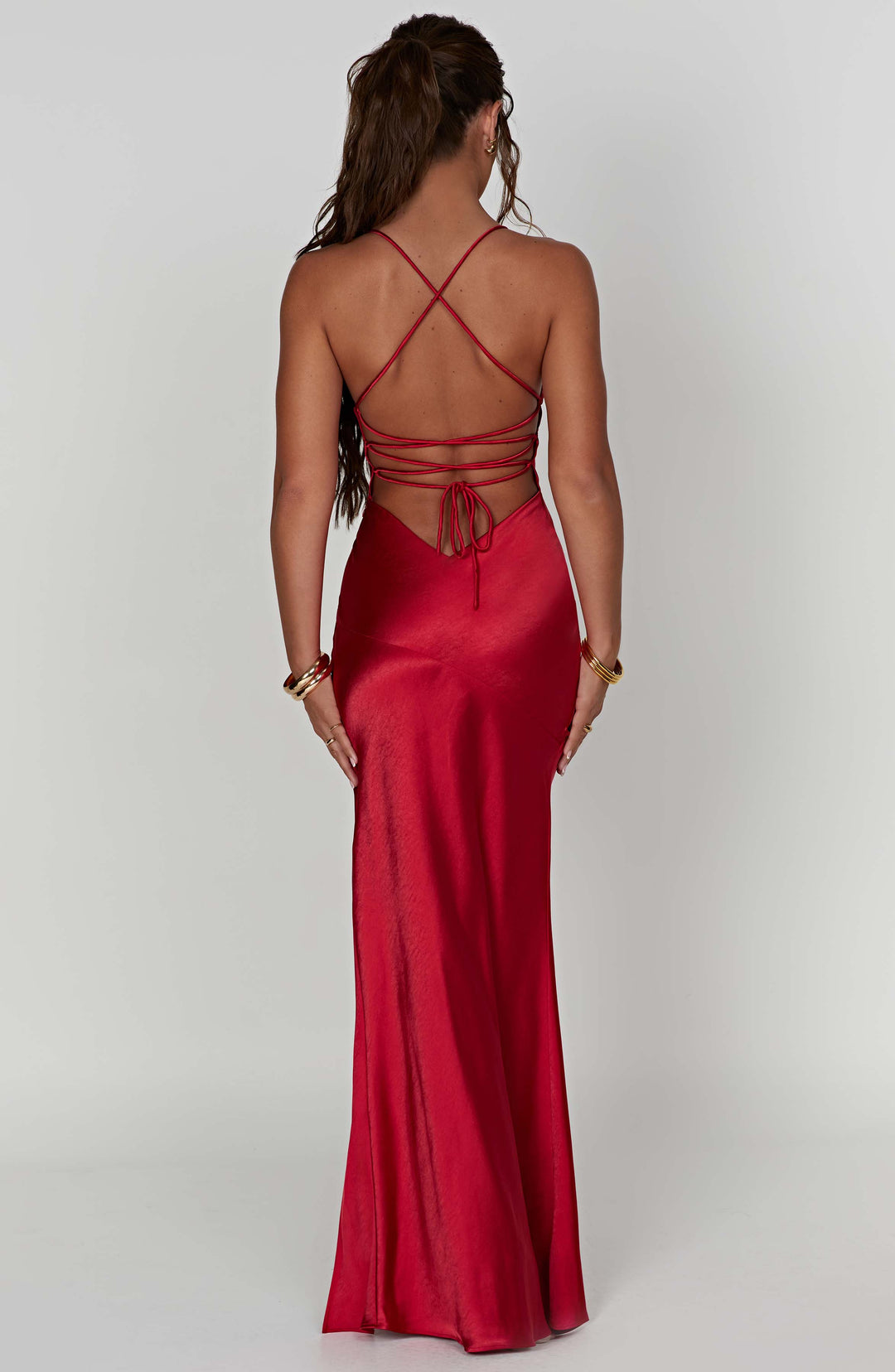 Aphrodite - Satin Maxi Dress