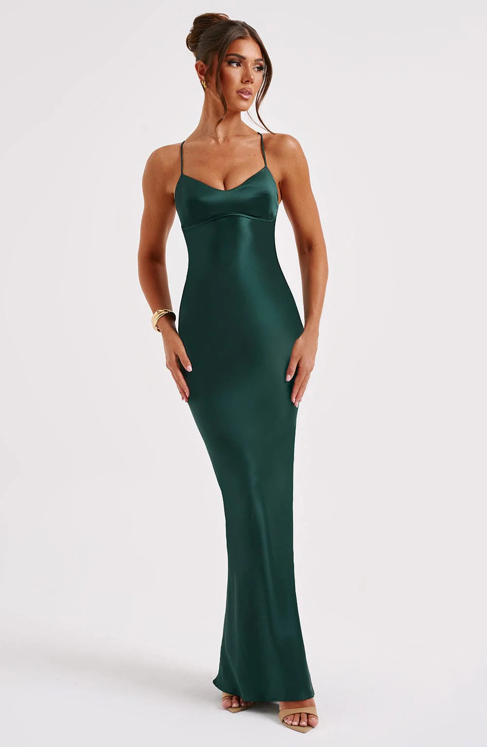 Venus - Satin Maxi Dress