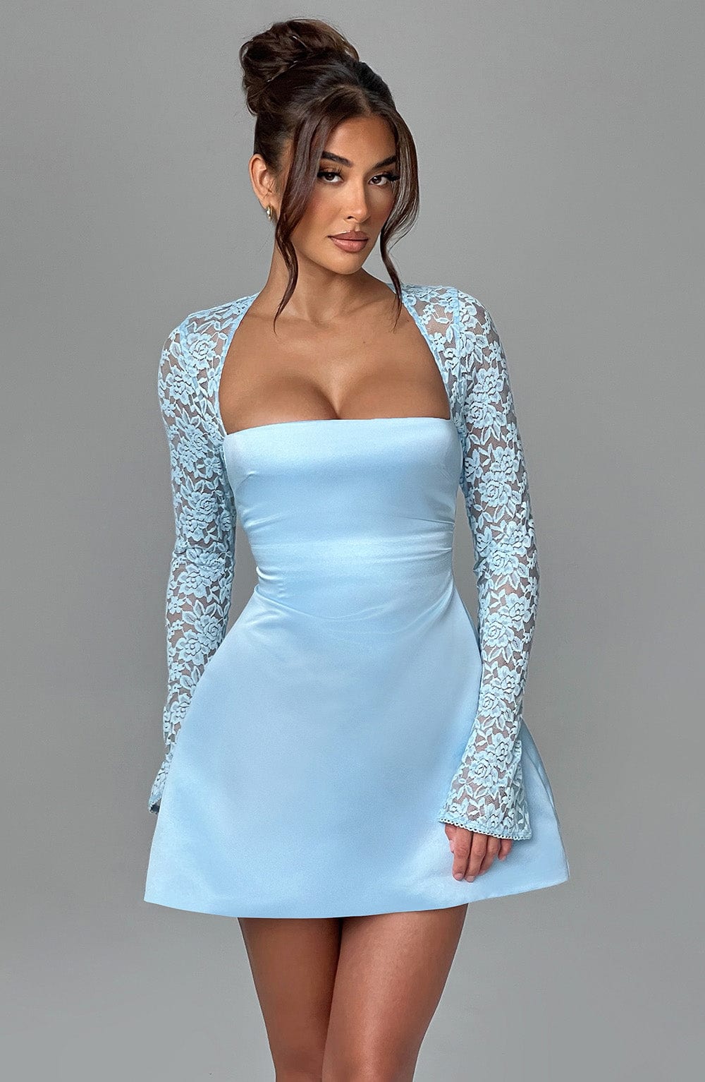 Hyacinth - Satin Mini Dress