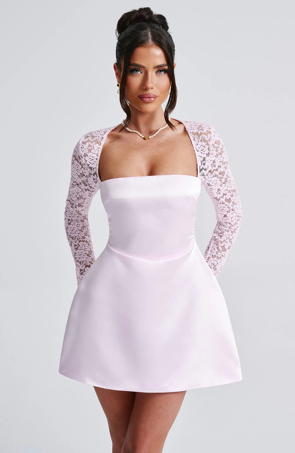 Hyacinth - Satin Mini Dress