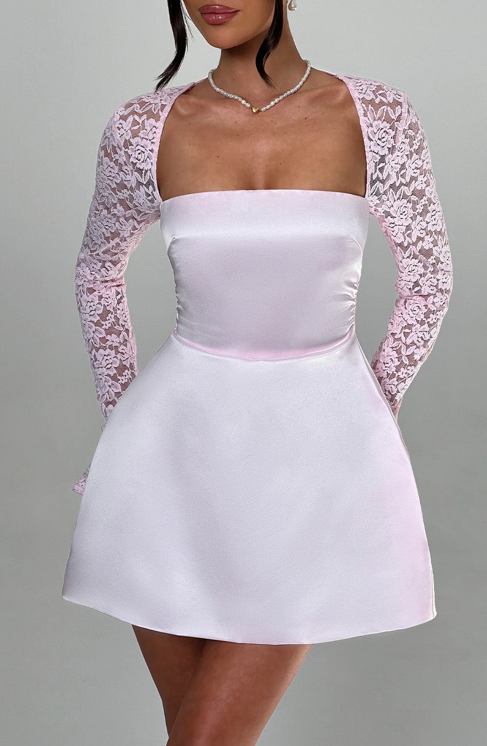 Hyacinth - Satin Mini Dress