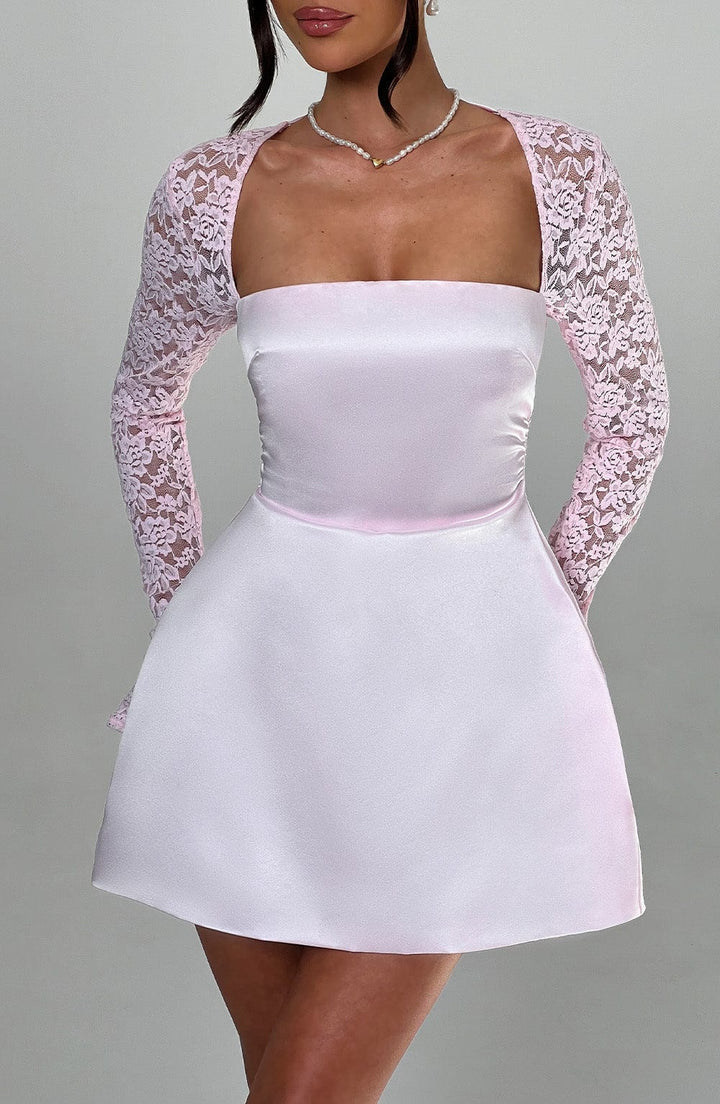 Hyacinth - Satin Mini Dress