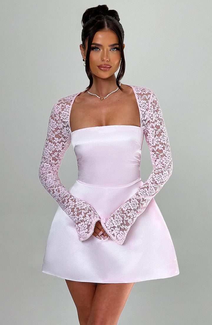 Hyacinth - Satin Mini Dress