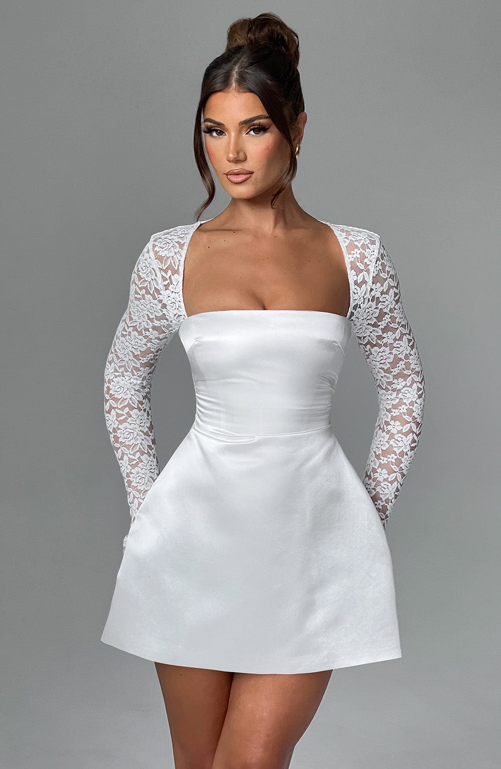 Hyacinth - Satin Mini Dress