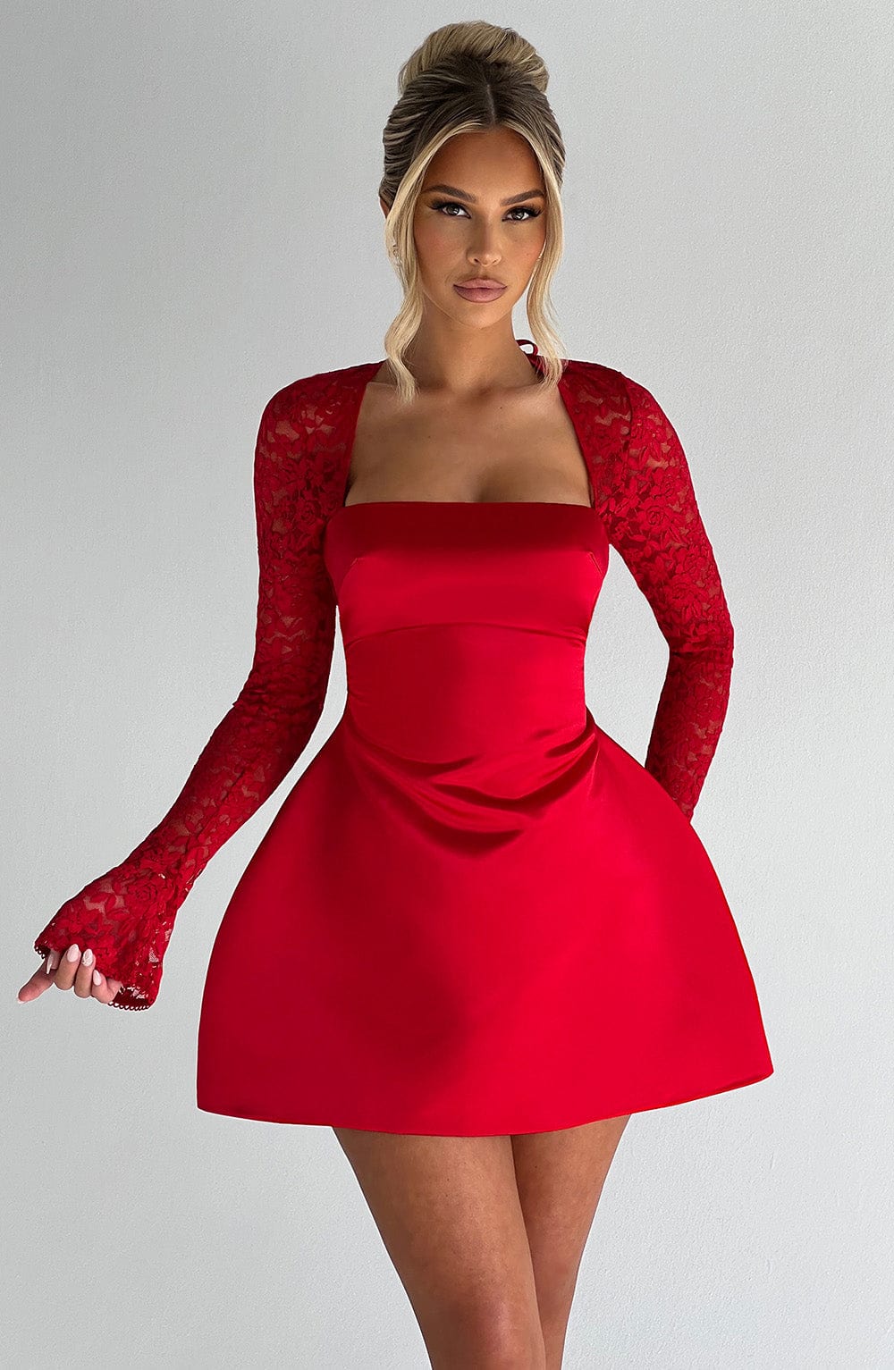 Hyacinth - Satin Mini Dress